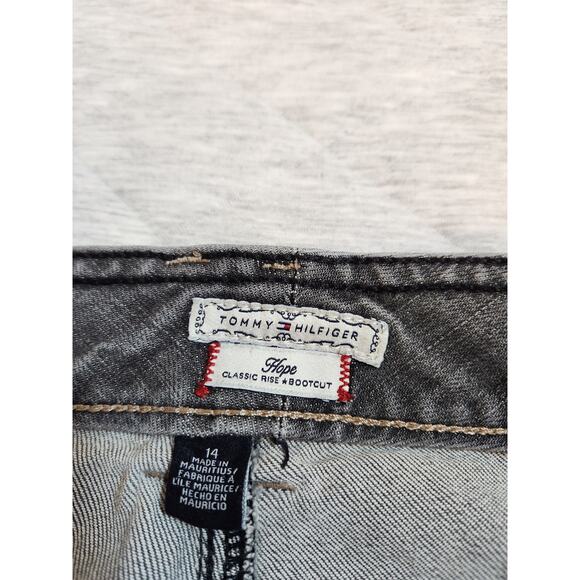 Tommy Hilfiger Hope Women's Gray Cotton Classic Rise Boot Cut Jeans Size 14‎ - Picture 3 of 7